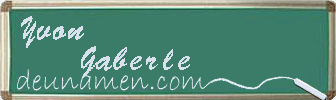 Yvon Gaberle Visitenkarte